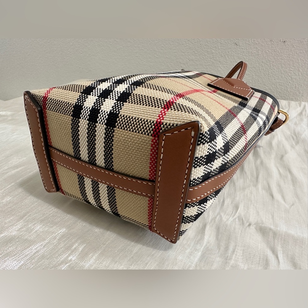 Burberry Beige Mini London Tote Bag - Picture 6 of 14
